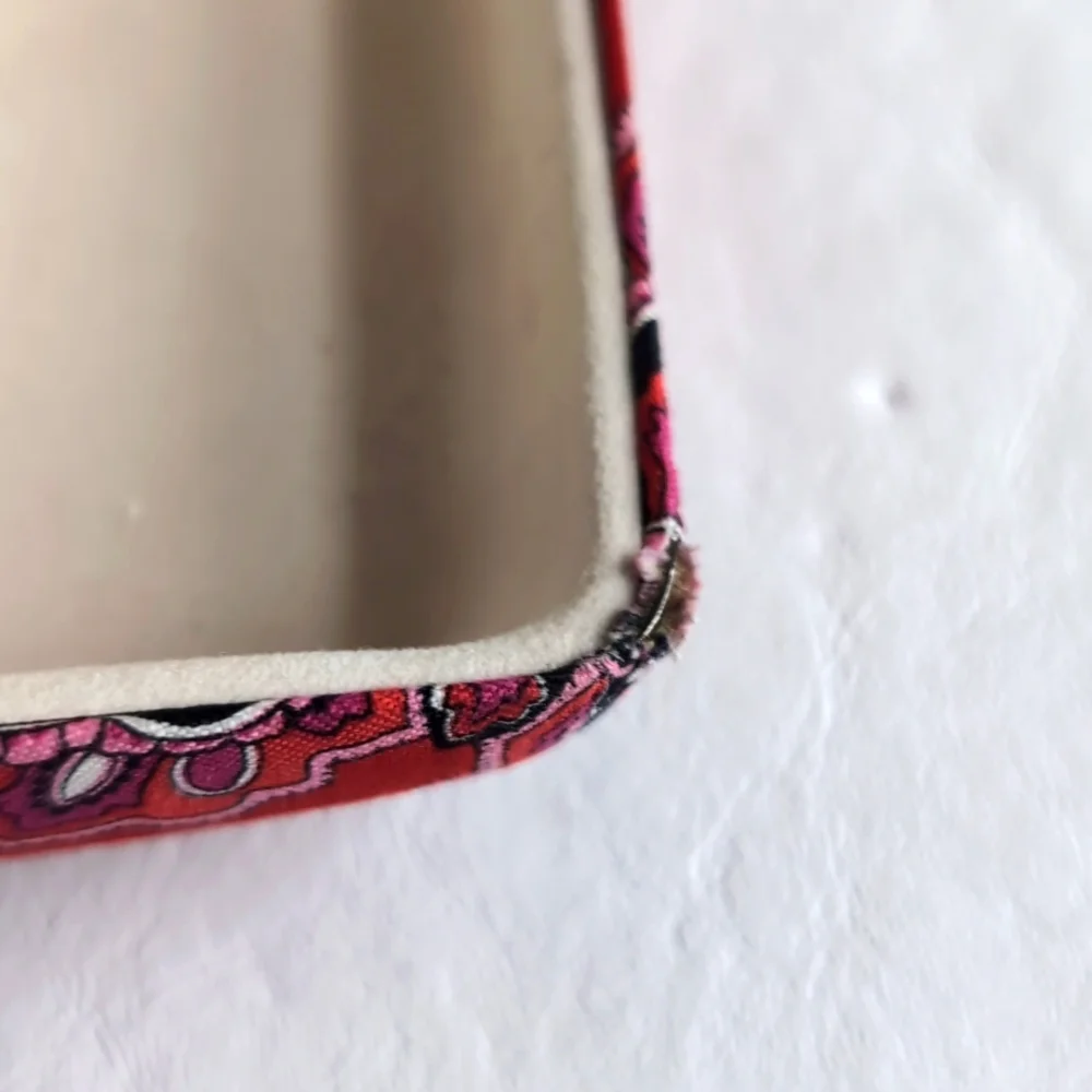 Vera Bradley Red Paisley Glasses Case